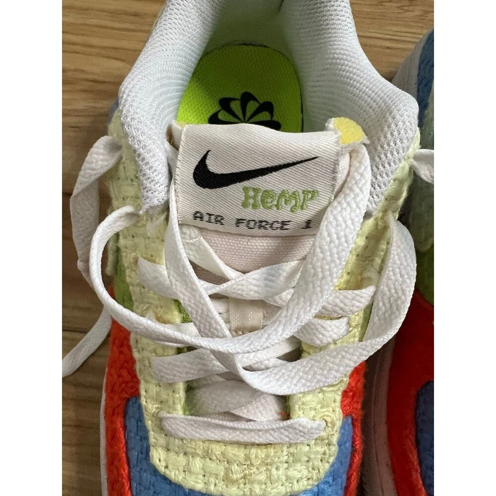 Nike Air Force 1 LV8 NN Blue Citron Red Green youth 4.5